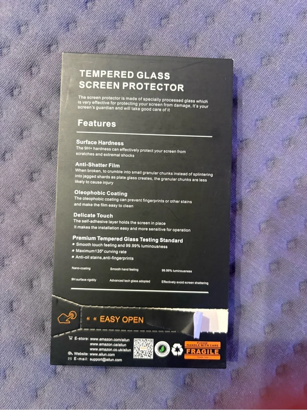 Ailun Tempered Glass new 3 pack Screen Protector for iPhone 8,7 6, 6s